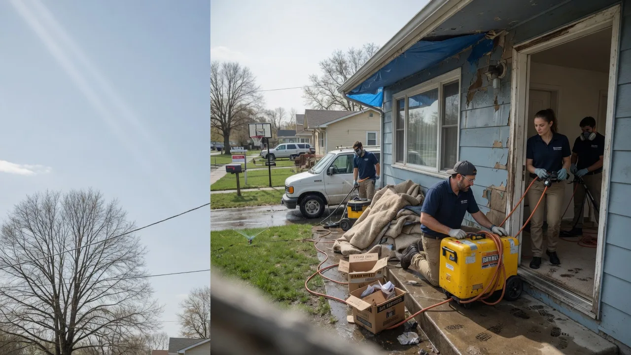 Basement Flood Cleanup in Tiline, KY near me